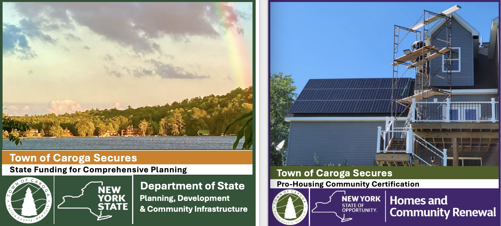 Caroga has secured funding from NYS DOS for comprehensive planning.