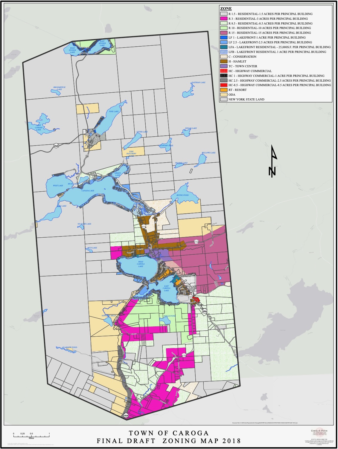 Caroga Zoning Map